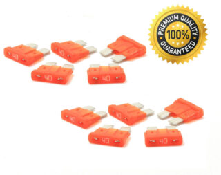 Premium 10 Pack 40 AMP Automotive ATO ATC Standard Blade Fuses