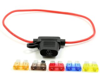 16 AWG ATO/ATC Fuse Holder + 5A, 7.5A, 10A, 15A, 20A Fuses