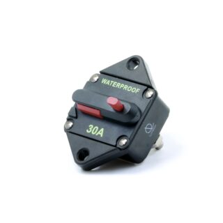 30A Waterproof DC Circuit Breaker Panel Mount 12-48VDC
