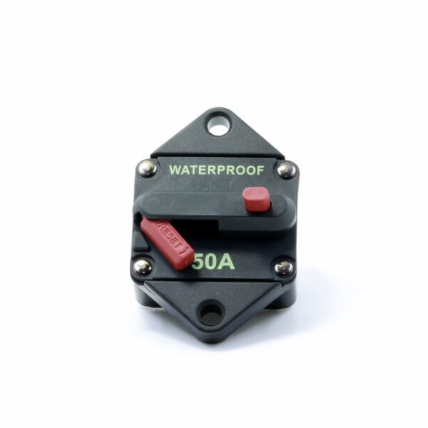 50A Waterproof DC Circuit Breaker Panel Mount 12-48VDC - Image 2