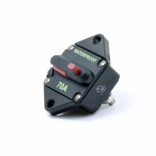 70A Waterproof DC Circuit Breaker Panel Mount 12-48VDC