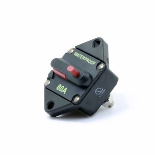 80A Waterproof DC Circuit Breaker Panel Mount 12-48VDC