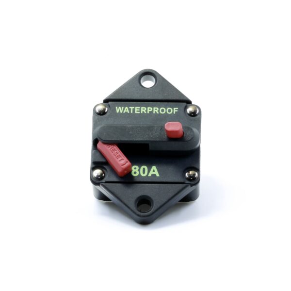 80A Waterproof DC Circuit Breaker Panel Mount 12-48VDC - Image 2