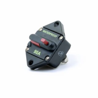 90A Waterproof DC Circuit Breaker Panel Mount 12-48VDC