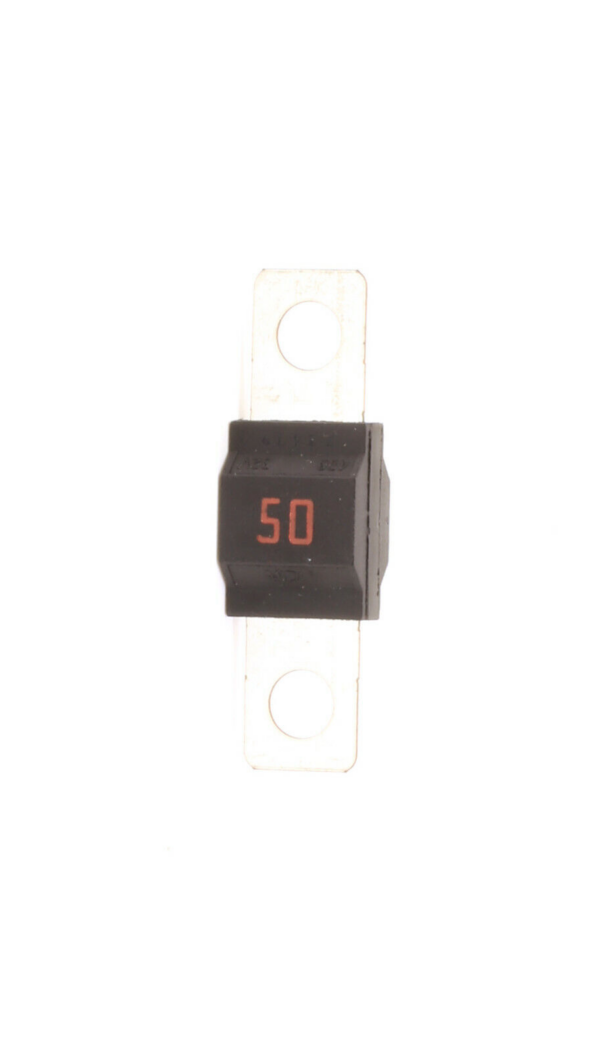 Premium Bolt Down 498 MIDI Fuse 50AMP 32V DC Time Delay Red
