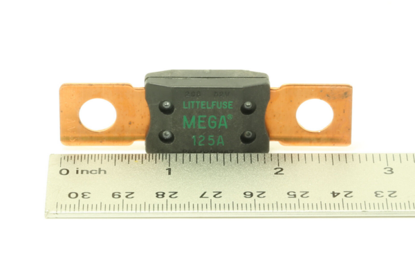 Premium Mega Fuse 125AMP 32V DC Slo-Blo Bolt-Down Fuse Green - Image 2