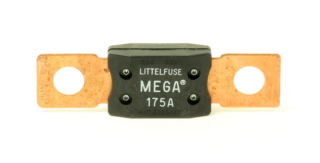 Premium Mega Fuse 175AMP 32V DC Slo-Blo Bolt-Down Fuse White