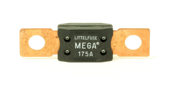 Premium Mega Fuse 175AMP 32V DC Slo-Blo Bolt-Down Fuse White