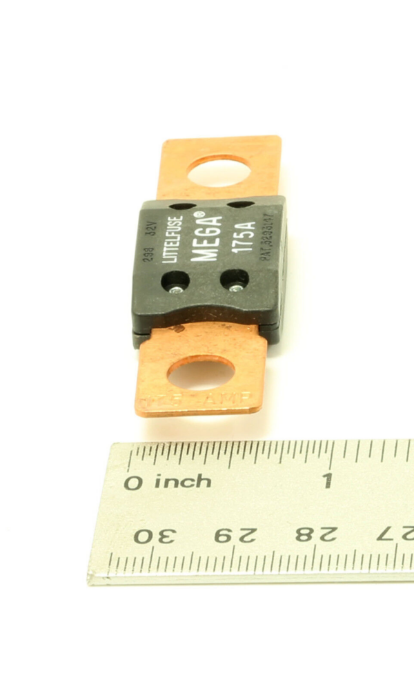 Premium Mega Fuse 175AMP 32V DC Slo-Blo Bolt-Down Fuse White - Image 2