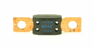 Premium Mega Fuse 200AMP 32V DC Slo-Blo Bolt-Down Fuse Blue