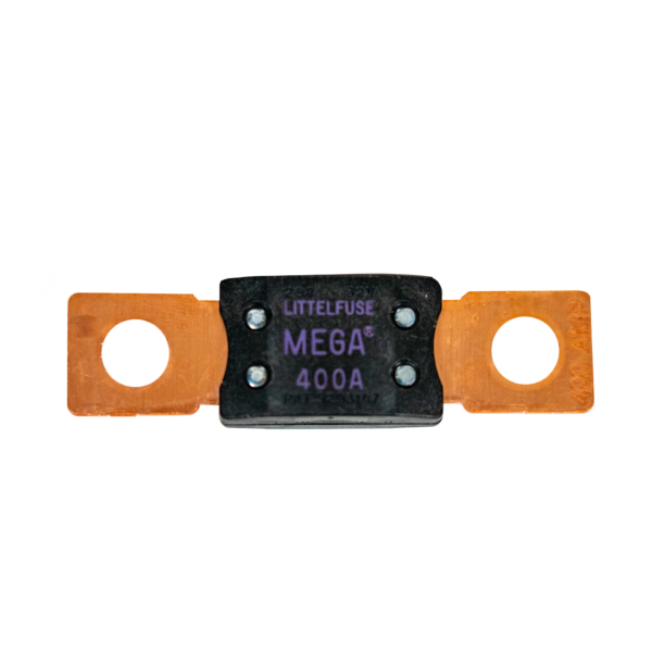 Premium Mega Fuse 400AMP 32V DC Slo-Blo Bolt-Down Fuse Violet