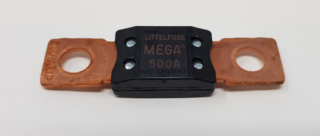 Premium Mega Fuse 500AMP 32V DC Slo-Blo Bolt-Down Fuse Brown